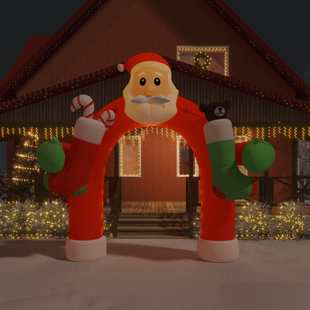 vidaXL Aufblasbarer Weihnachtsbogen mit LEDs 320 cm