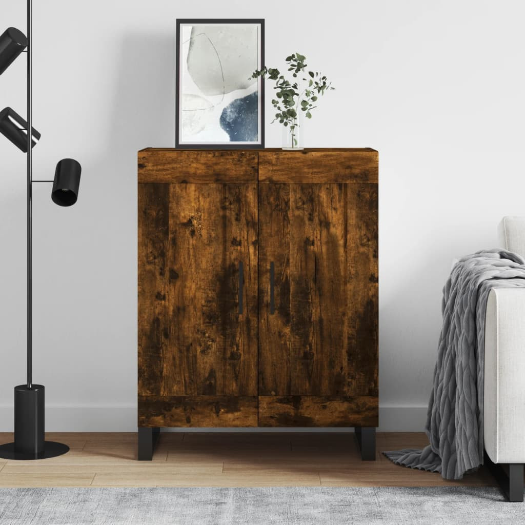 vidaXL Sideboard Räuchereiche 69,5x34x90 cm Holzwerkstoff