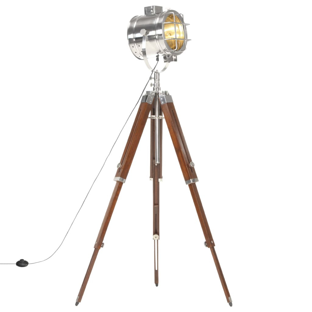 vidaXL Stehleuchte Dreibein Massivholz Mango 165 cm