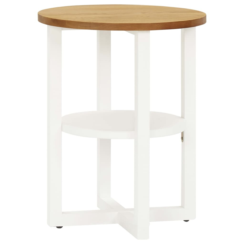 vidaXL Beistelltisch 40x50 cm Eiche Massivholz