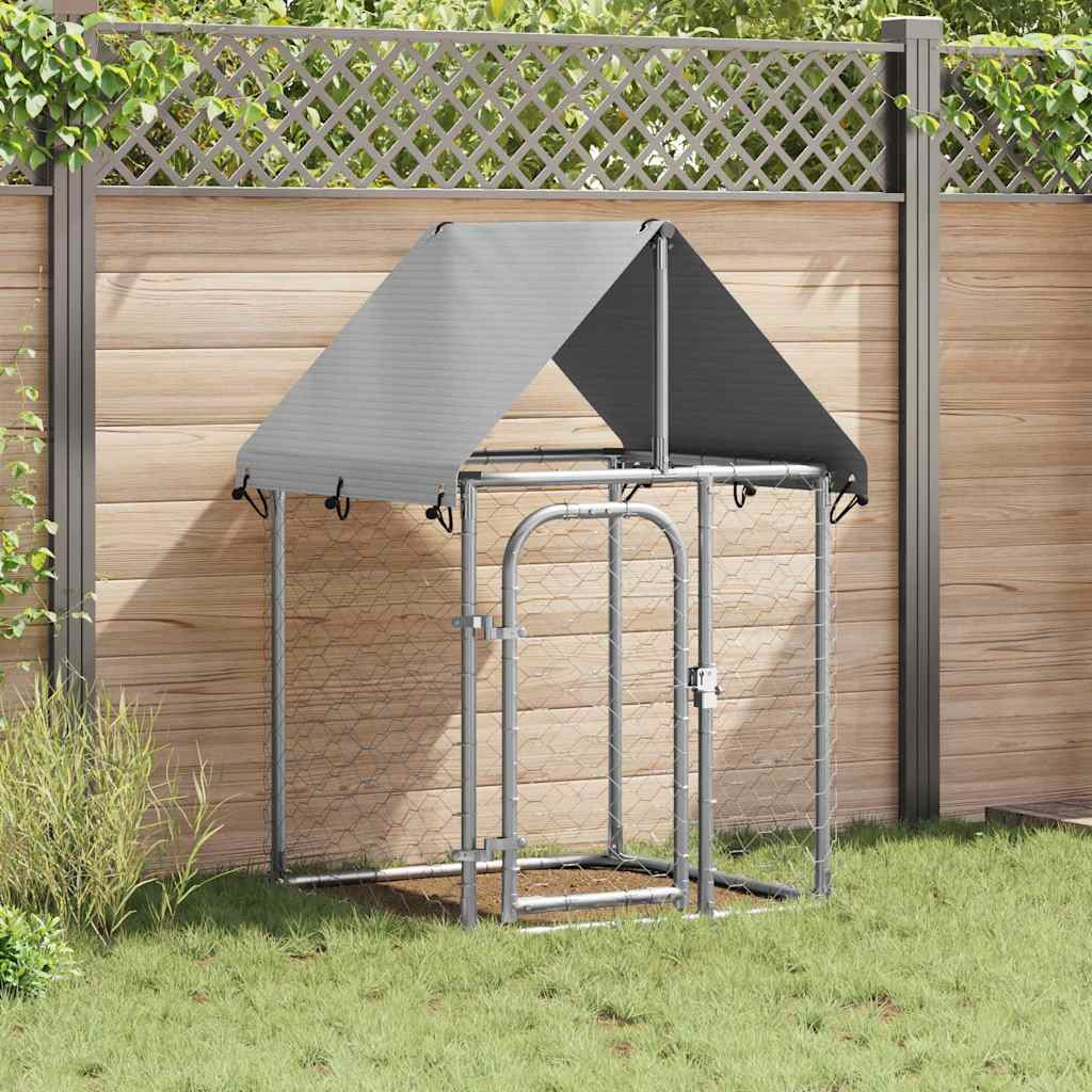 vidaXL Outdoor-Hundezwinger mit Dach 100x100x150 cm