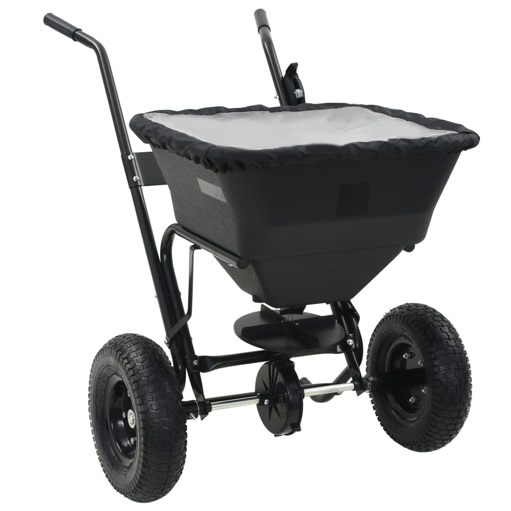 vidaXL Handstreuwagen Salzstreuer PVC und Stahl 106x73x76 cm 45 L
