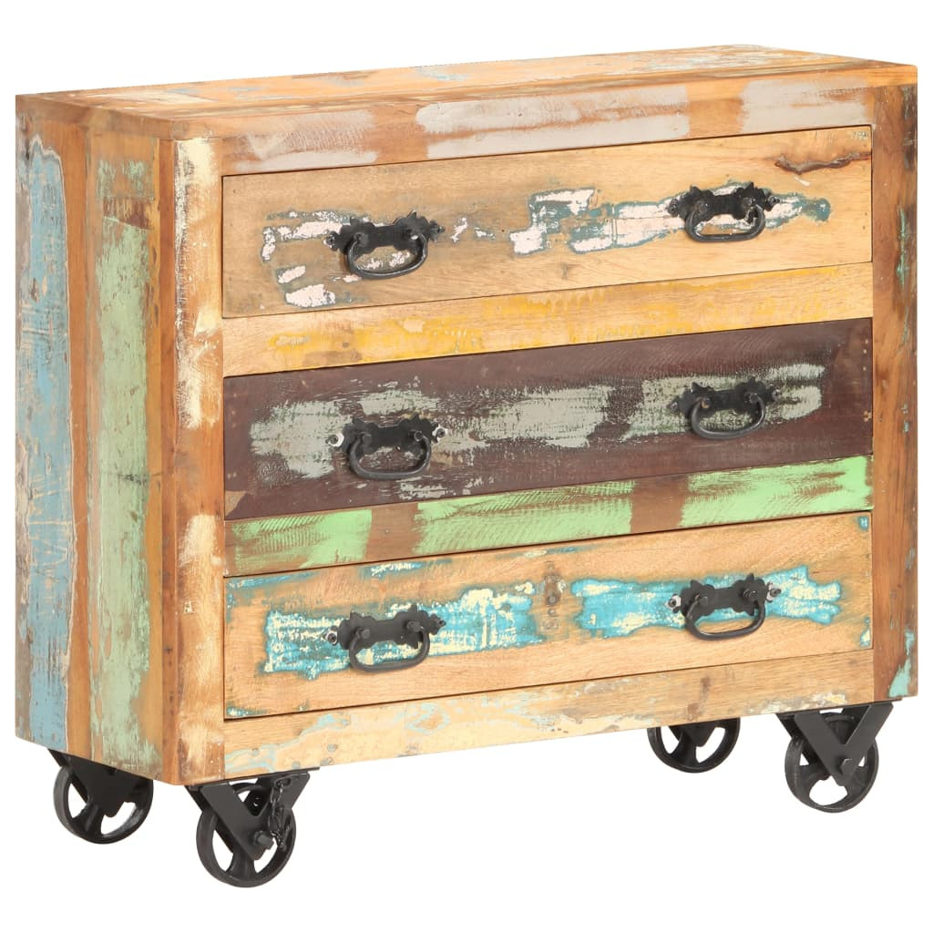 vidaXL Sideboard 80 x 30 x 70 cm Recyceltes Massivholz