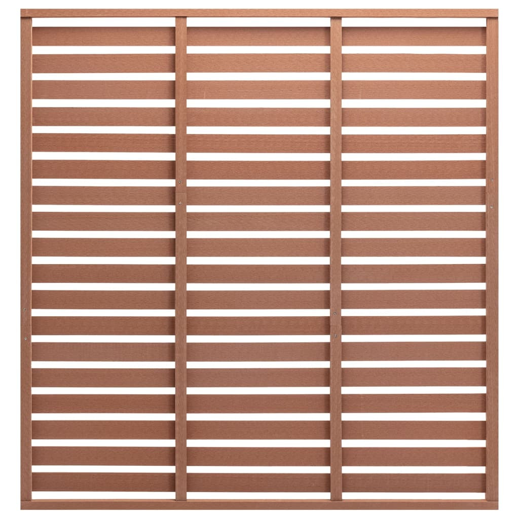 vidaXL Zaunplatte WPC 180x180 cm Braun