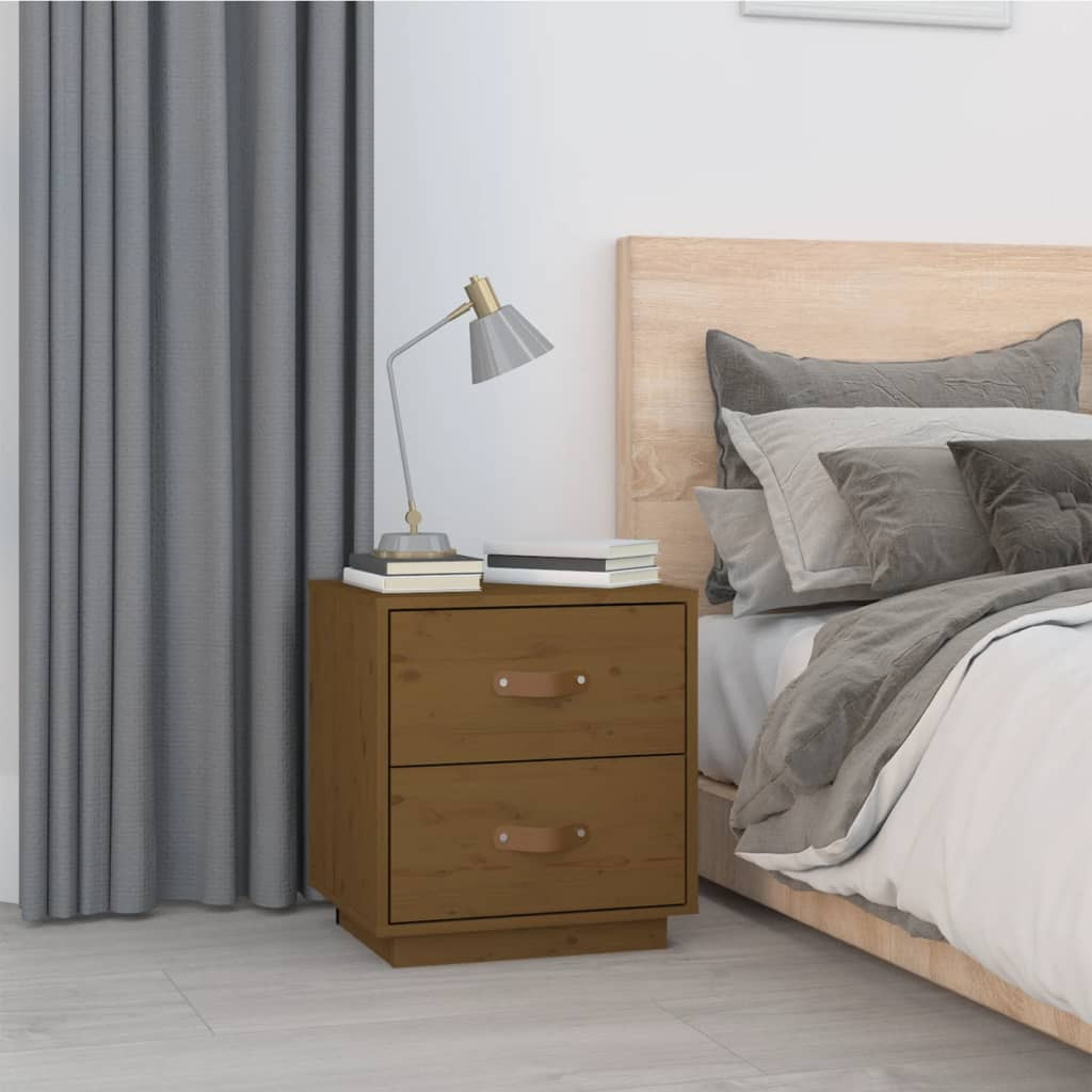 vidaXL Nachttisch Honigbraun 40x34x45 cm Massivholz Kiefer