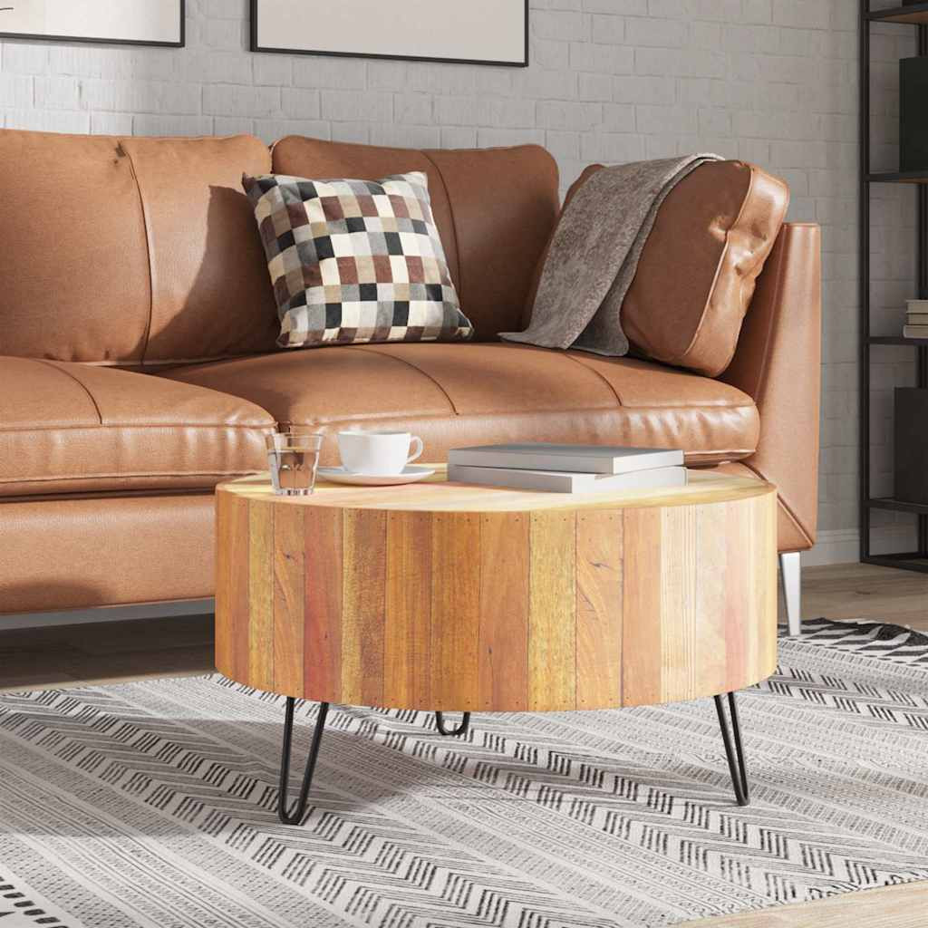 vidaXL Couchtisch Altholz Massiv