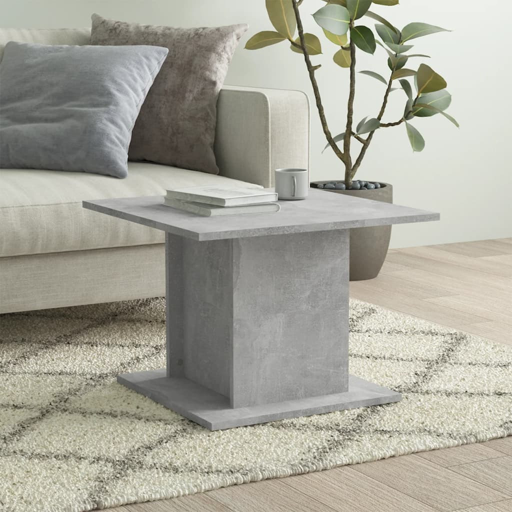 vidaXL Couchtisch Betongrau 55,5x55,5x40 cm Holzwerkstoff