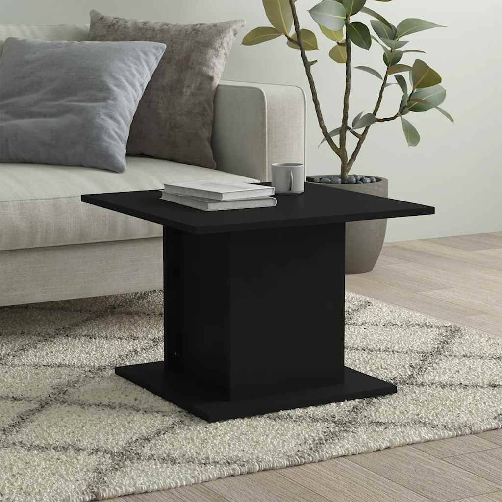 vidaXL Couchtisch Schwarz 55,5x55,5x40 cm Holzwerkstoff