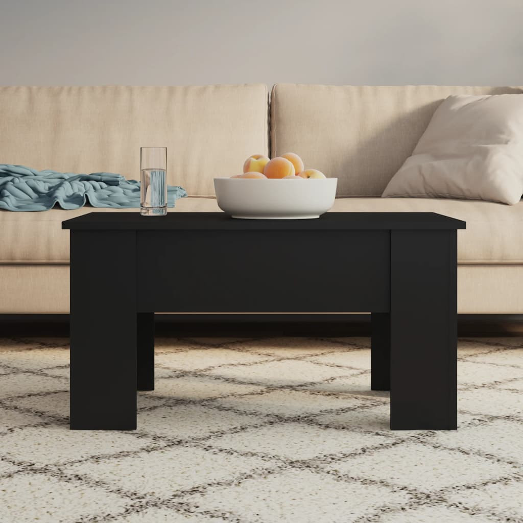 vidaXL Couchtisch Schwarz 79x49x41 cm Holzwerkstoff