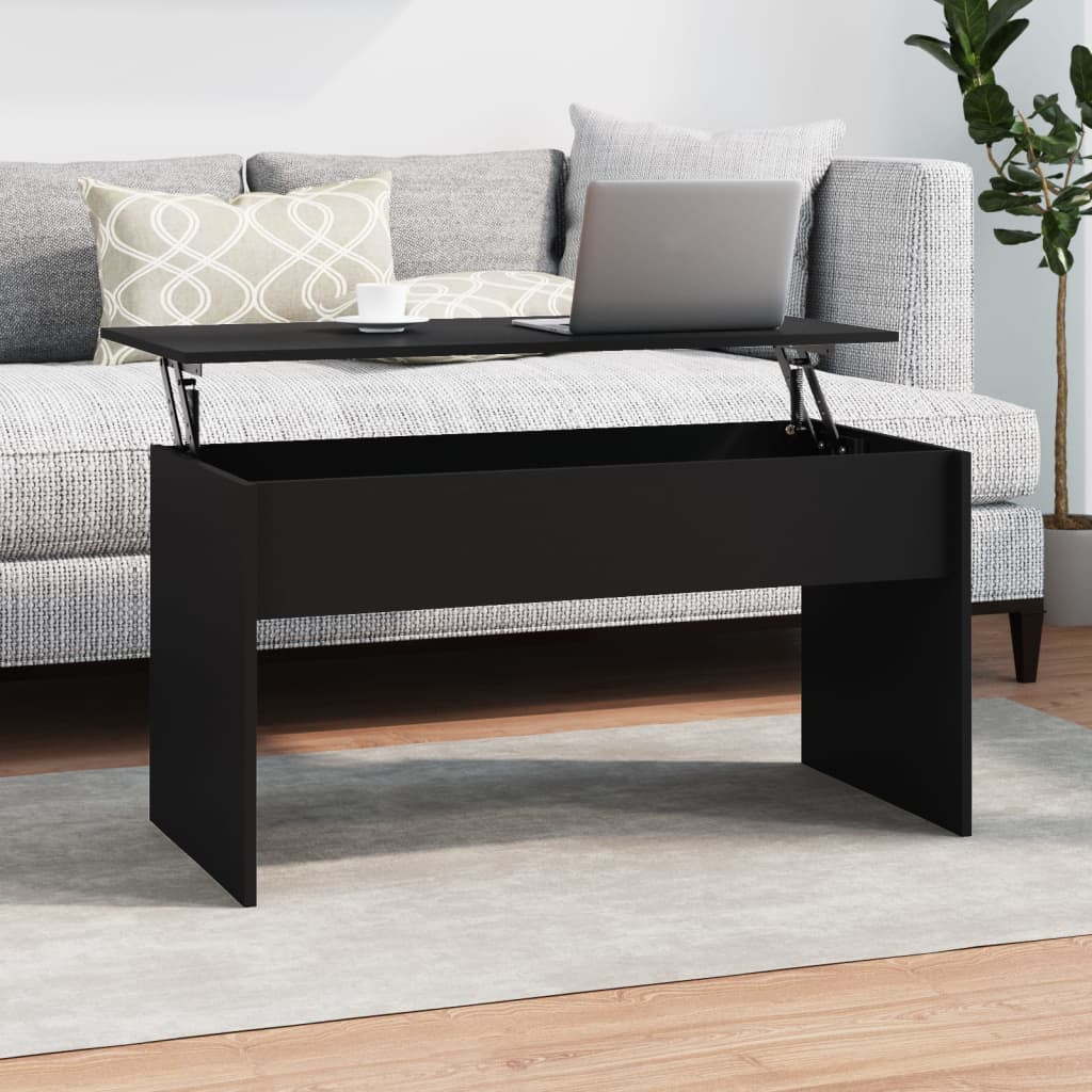 vidaXL Couchtisch Schwarz 102x50,5x52,5 cm Holzwerkstoff