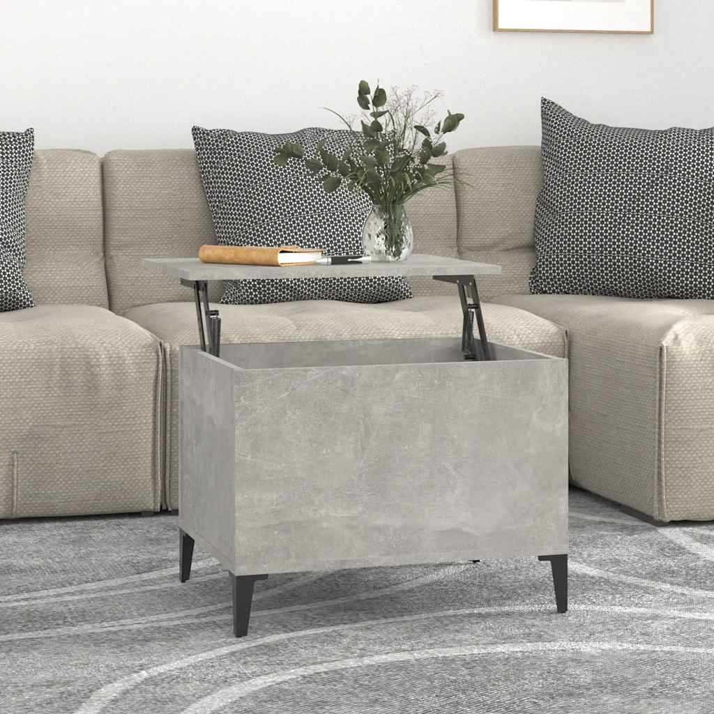 vidaXL Couchtisch Betongrau 60x44,5x45 cm Holzwerkstoff