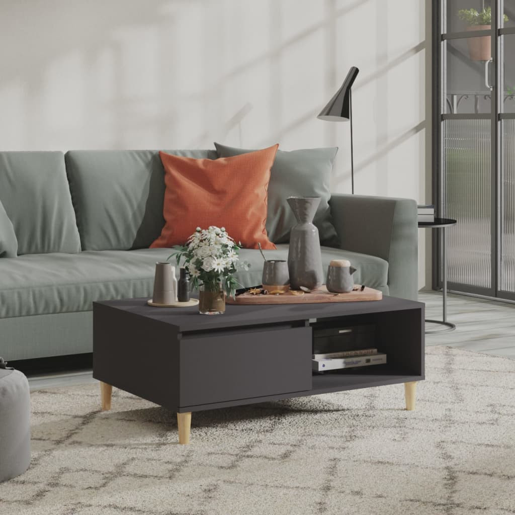 vidaXL Couchtisch Grau 90x60x35 cm Holzwerkstoff