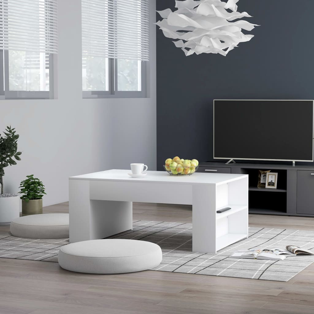 vidaXL Couchtisch Weiß 100x60x42 cm Holzwerkstoff