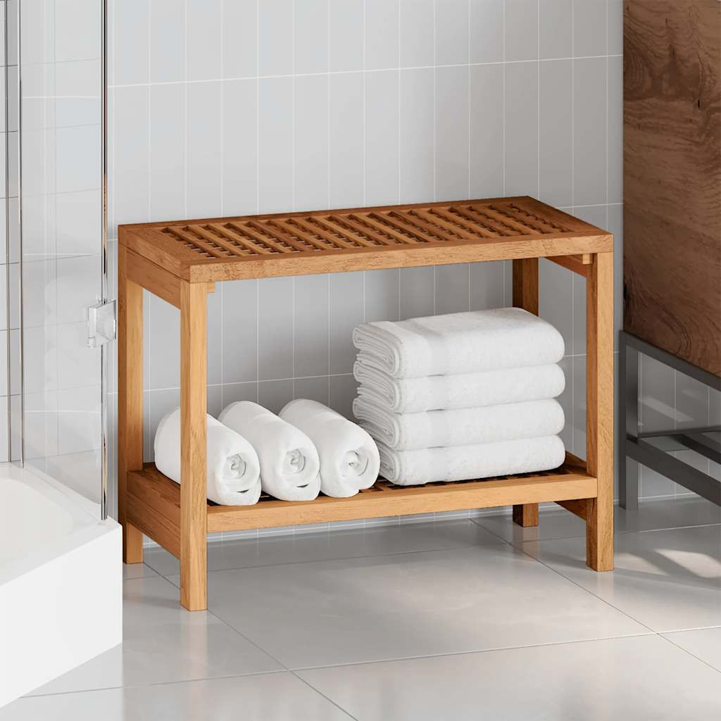 vidaXL Badezimmer-Beistelltisch 60x30x45 cm Massivholz Teak