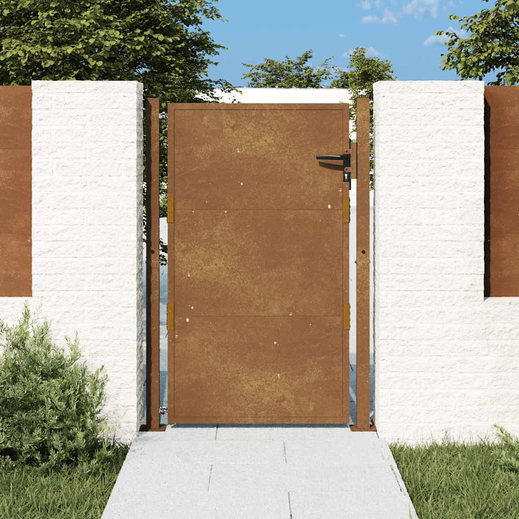 vidaXL Gartentor 100x150 cm Cortenstahl