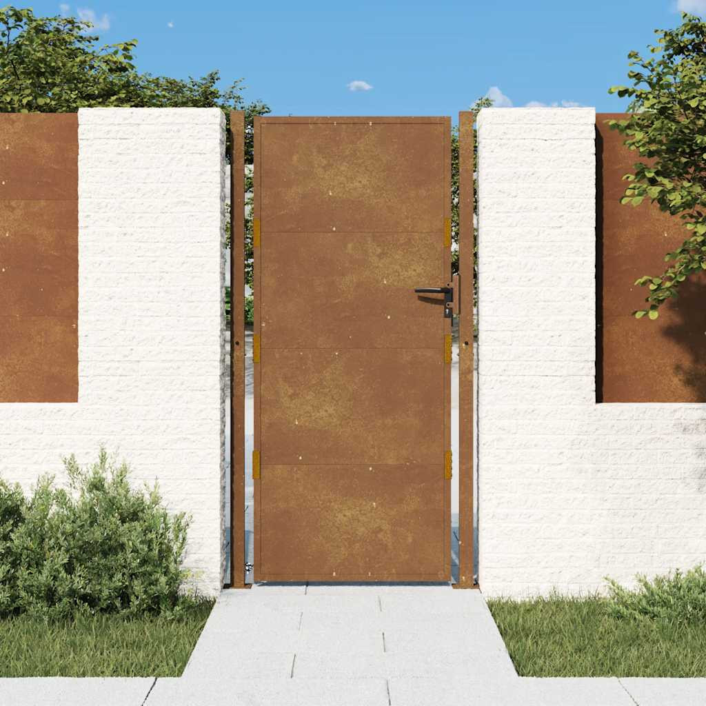 vidaXL Gartentor 100x200 cm Cortenstahl