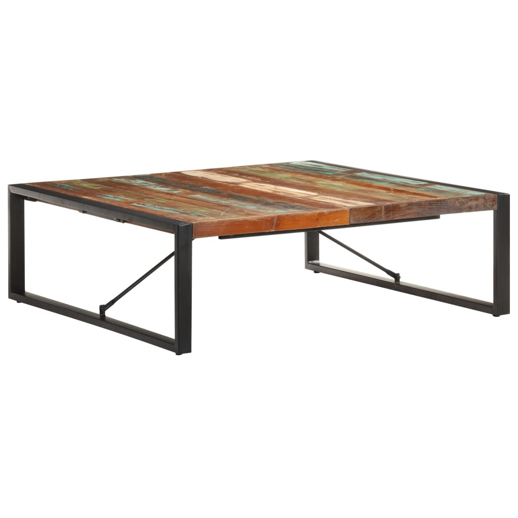 vidaXL Couchtisch 120x120x40 cm Altholz Massiv