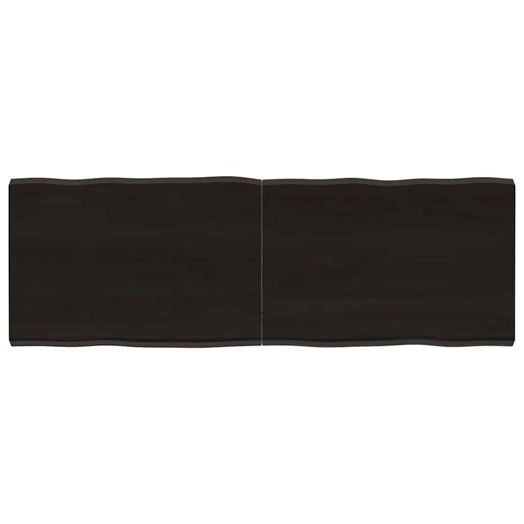 vidaXL Tischplatte 140x50x(2-4) cm Massivholz Behandelt Baumkante