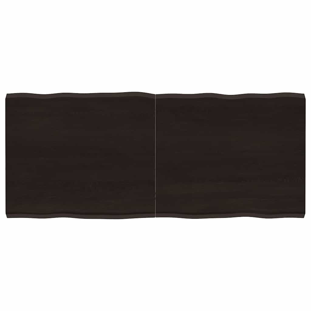 vidaXL Tischplatte 140x60x(2-4) cm Massivholz Behandelt Baumkante