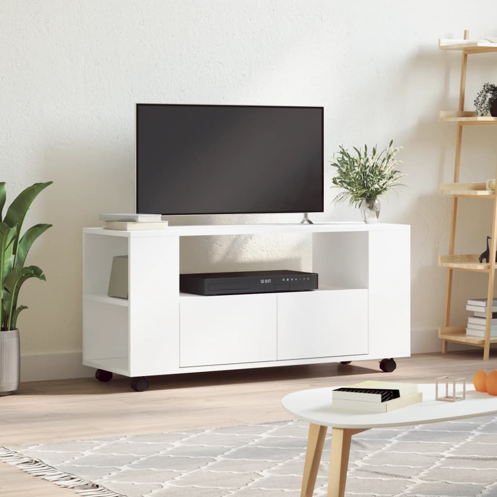 vidaXL TV-Schrank Weiß 102x34,5x43 cm Holzwerkstoff