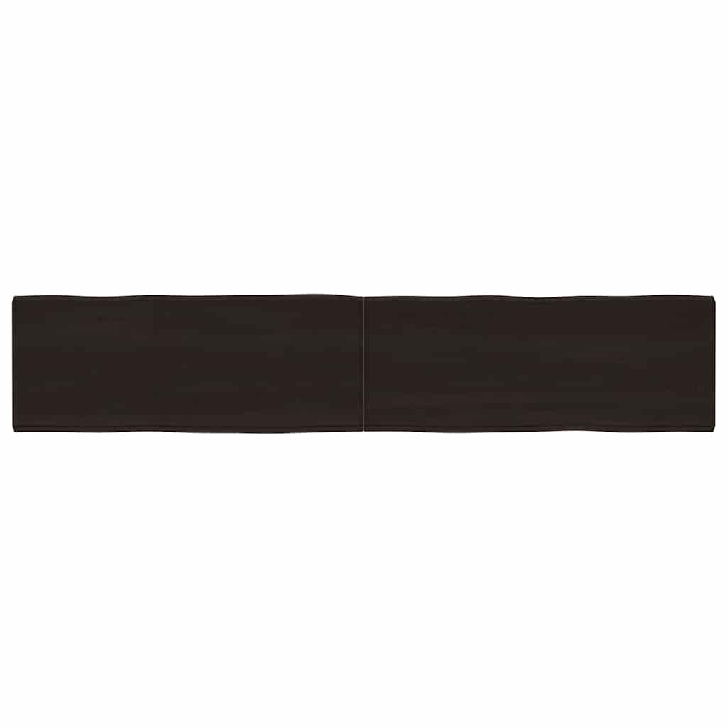 vidaXL Tischplatte 200x40x(2-6) cm Massivholz Behandelt Baumkante