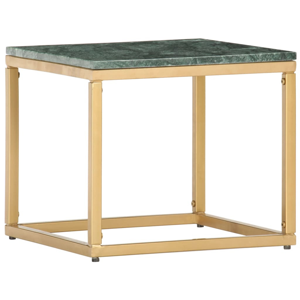 vidaXL Couchtisch Grün 40×40×35 cm Echtstein in Marmoroptik