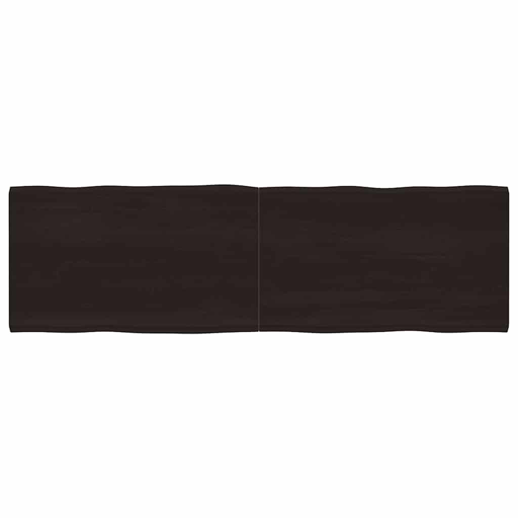 vidaXL Tischplatte 200x60x(2-6) cm Massivholz Behandelt Baumkante