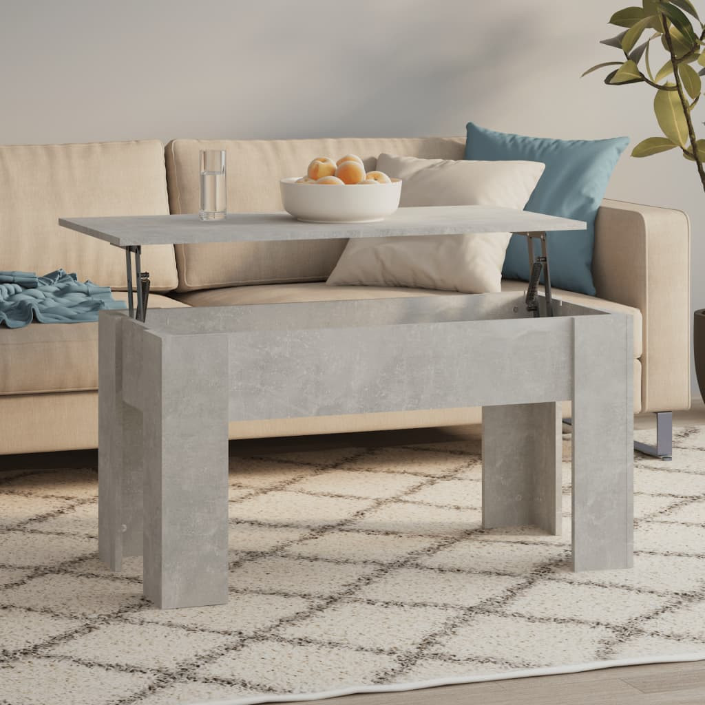 vidaXL Couchtisch Betongrau 101x49x52 cm Holzwerkstoff