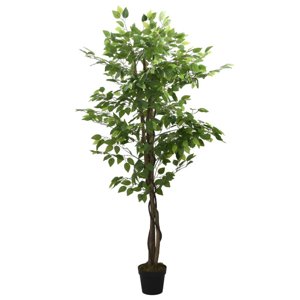 vidaXL Ficusbaum Künstlich 378 Blätter 80 cm Grün