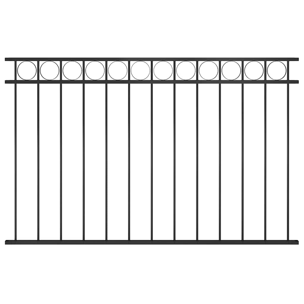 vidaXL Zaunelement ASSEN Stahl 163x100 cm Schwarz