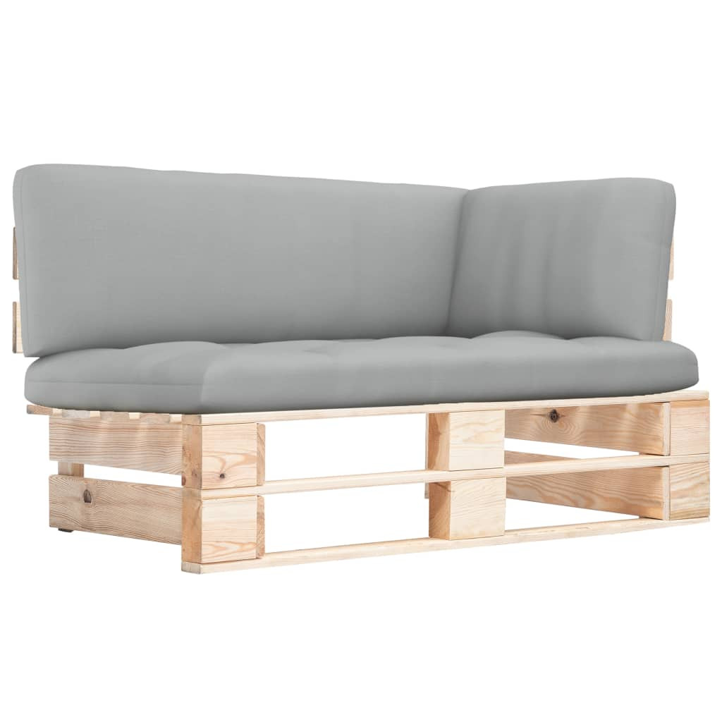 vidaXL Outdoor-Ecksofa Paletten Kiefernholz Imprägniert