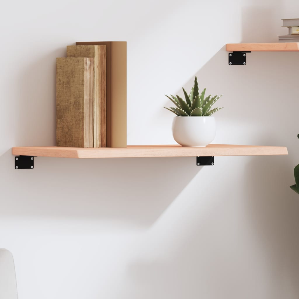 vidaXL Wandregal 60x40x2 cm Massivholz Eiche Unbehandelt