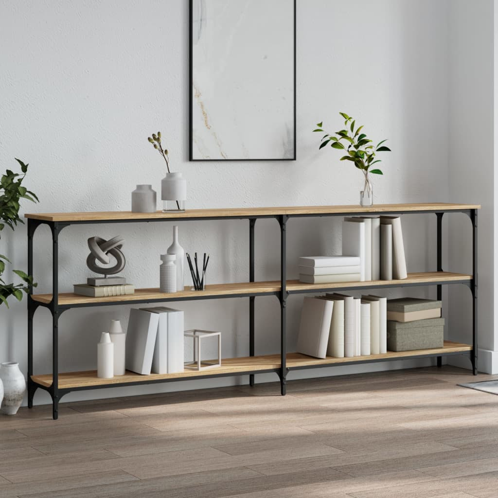 vidaXL Konsolentisch Sonoma-Eiche 200 x 29 x 75 cm Holzwerkstoff