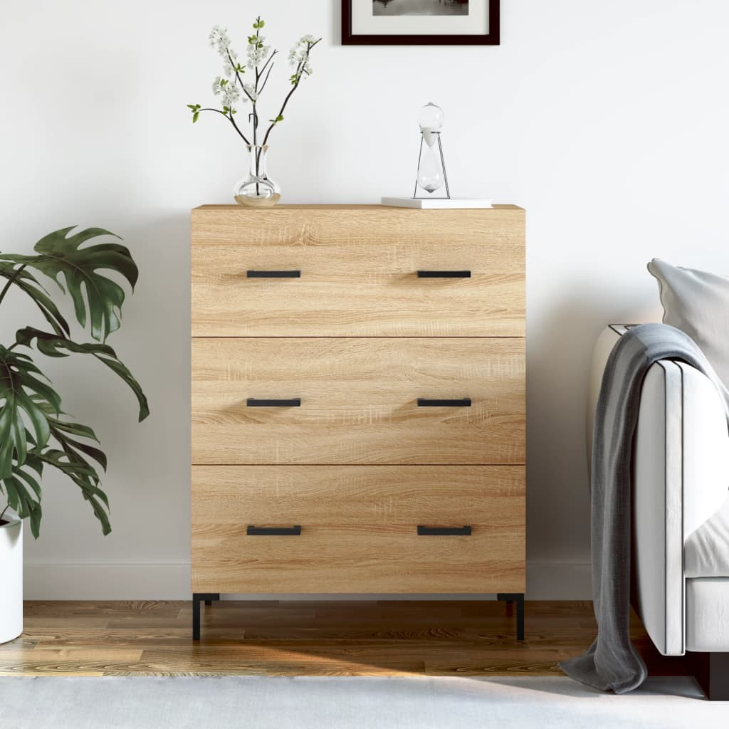 vidaXL Sideboard Sonoma-Eiche 69,5x34x90 cm Holzwerkstoff