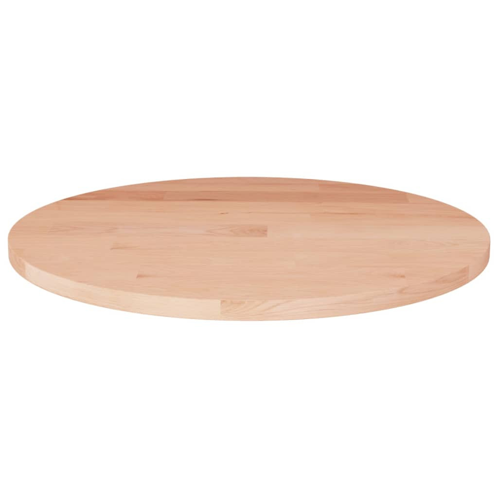 vidaXL Runde Tischplatte Ø30x1,5 cm Unbehandeltes Massivholz Eiche