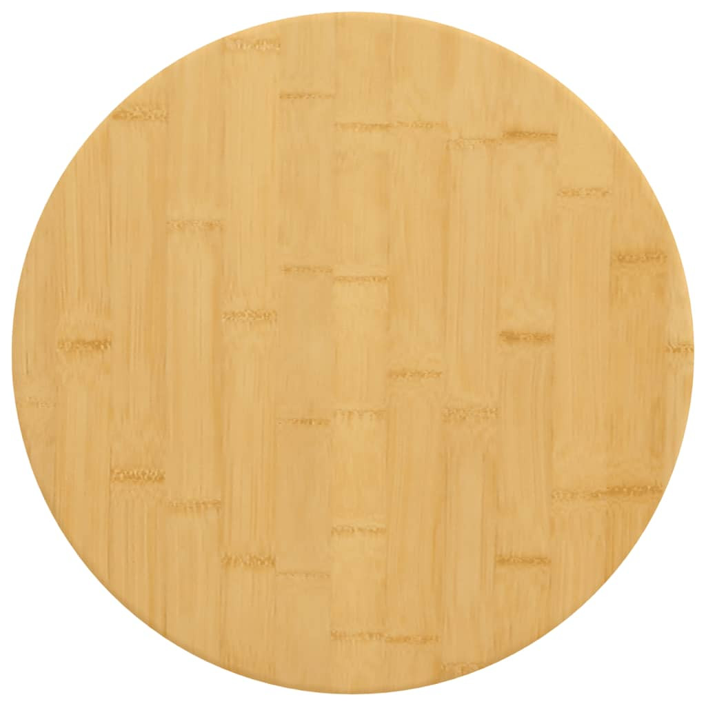 vidaXL Tischplatte Ø50x1,5 cm Bambus
