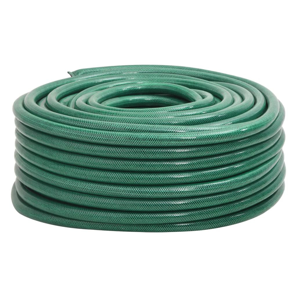 vidaXL Gartenschlauch Grün 1" 100 m PVC