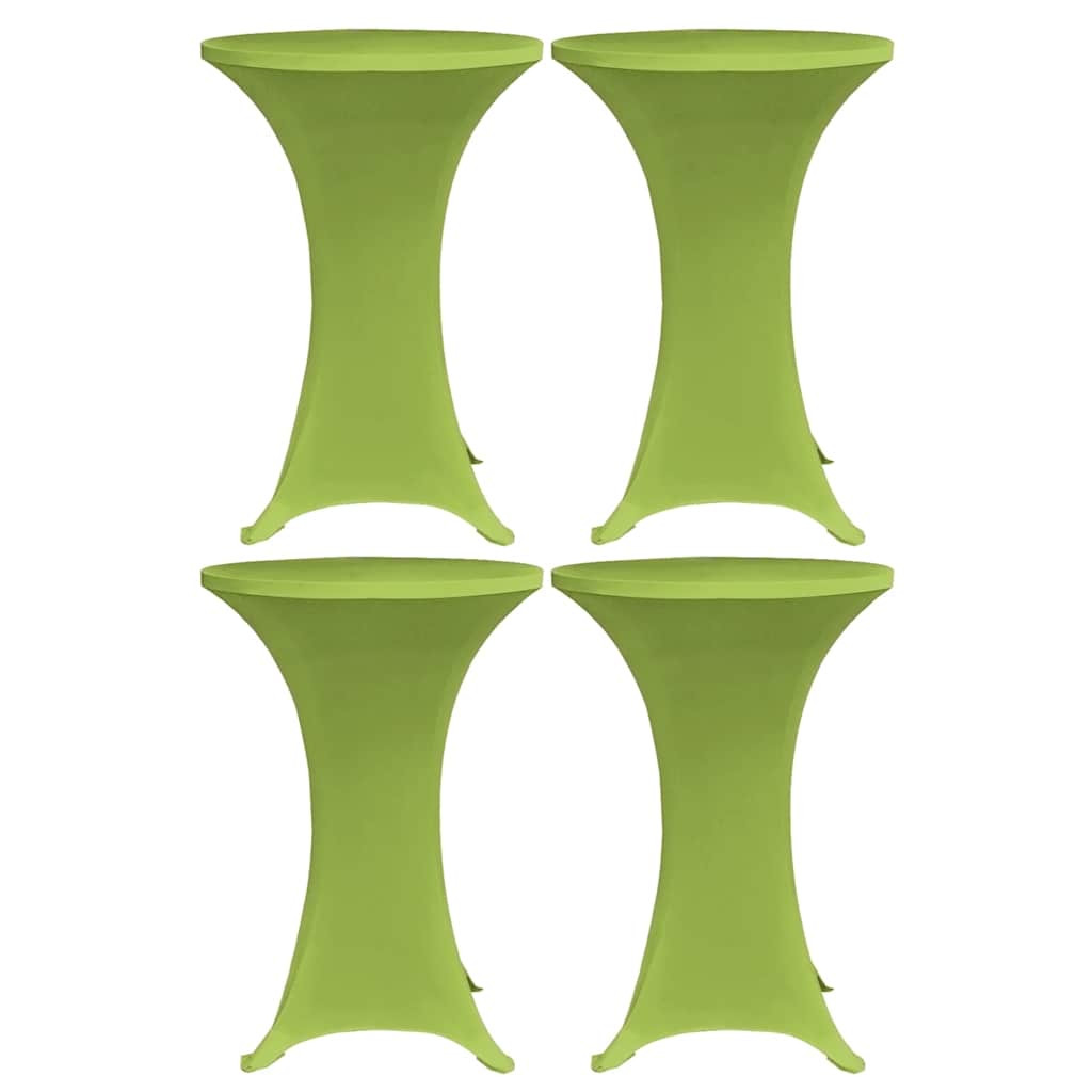 vidaXL Stretch-Tischhussen 4 Stk. 60 cm Grün