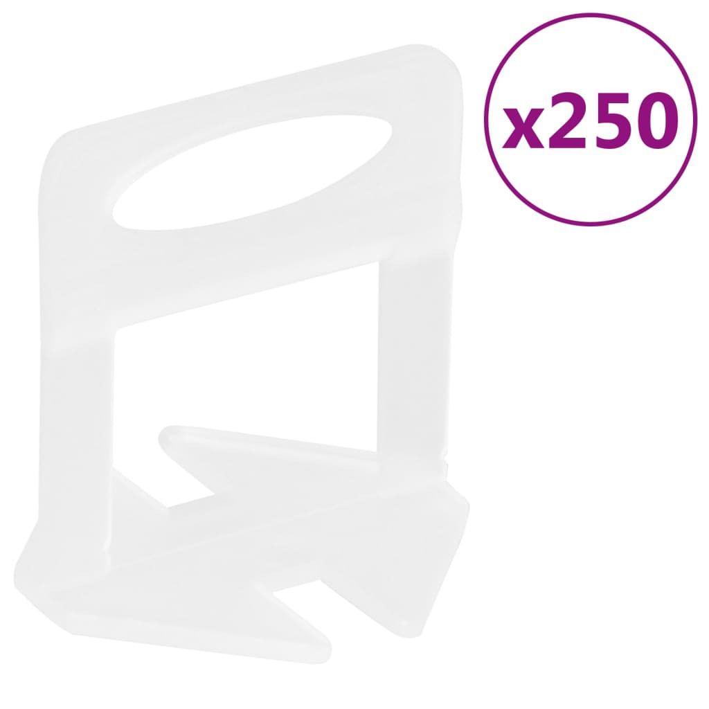 vidaXL Fliesen-Nivellierclips 250 Stk. 1 mm