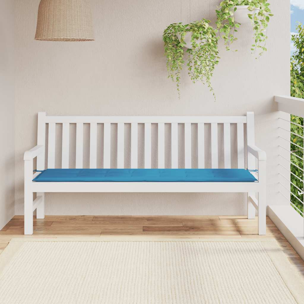 vidaXL Gartenbank-Auflage Blau 180x50x3 cm Oxford-Gewebe