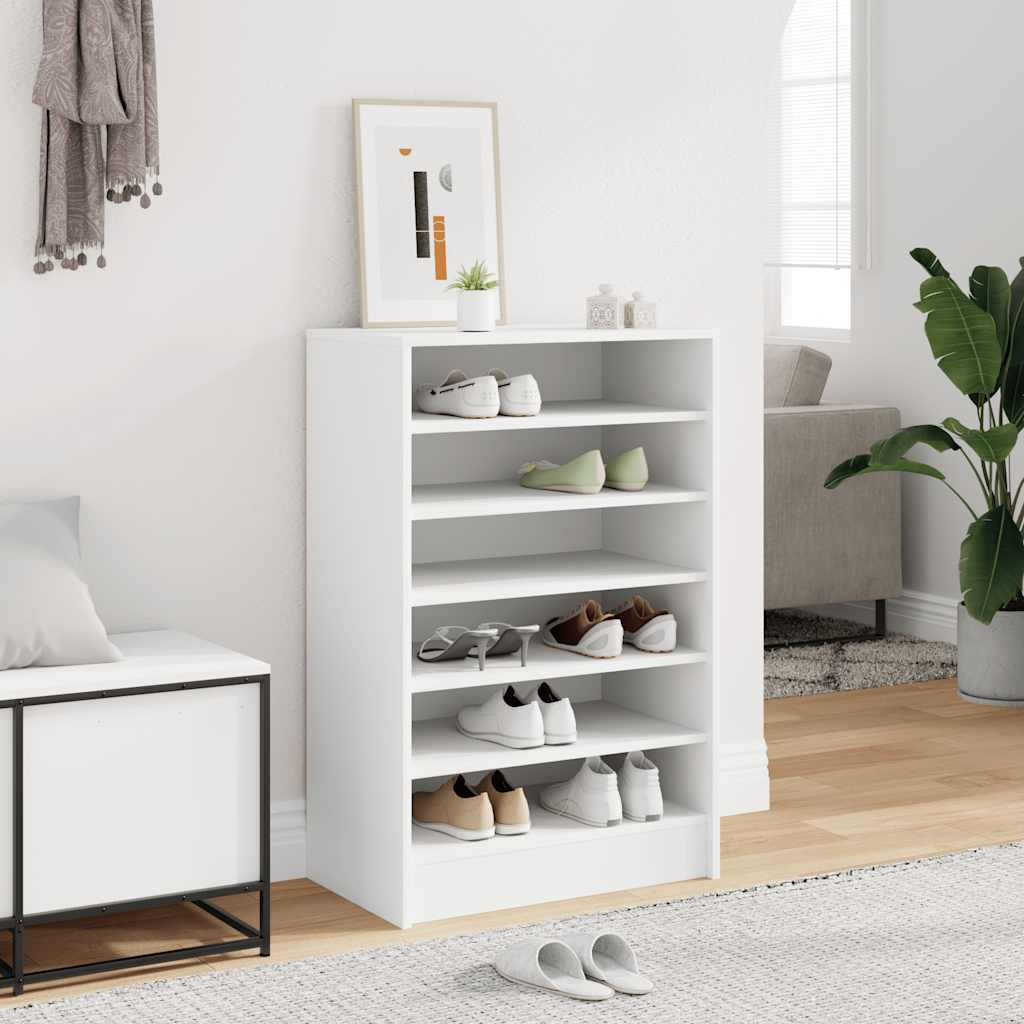 vidaXL Schuhschrank Weiß 60x35x92 cm Holzwerkstoff