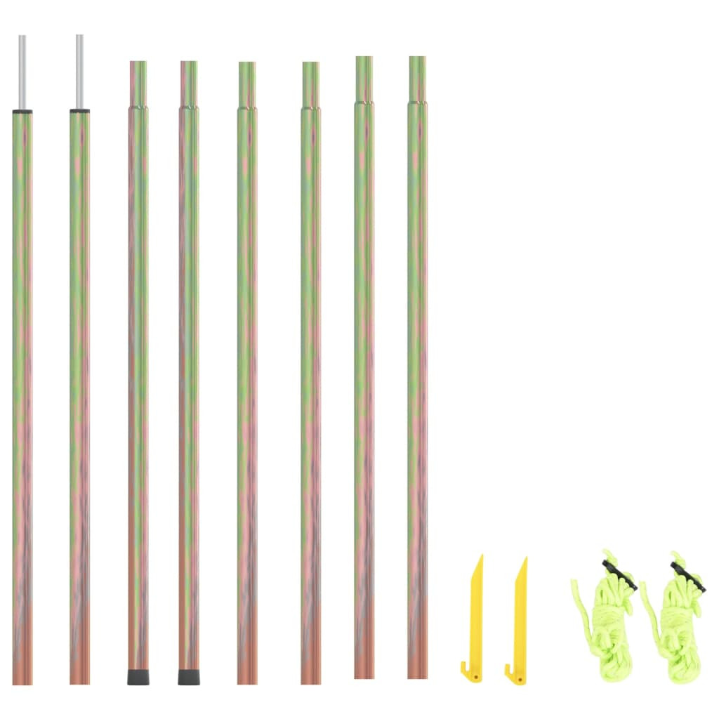 vidaXL Sonnensegel Stangen 2 Stk. 200 cm Verzinkter Stahl