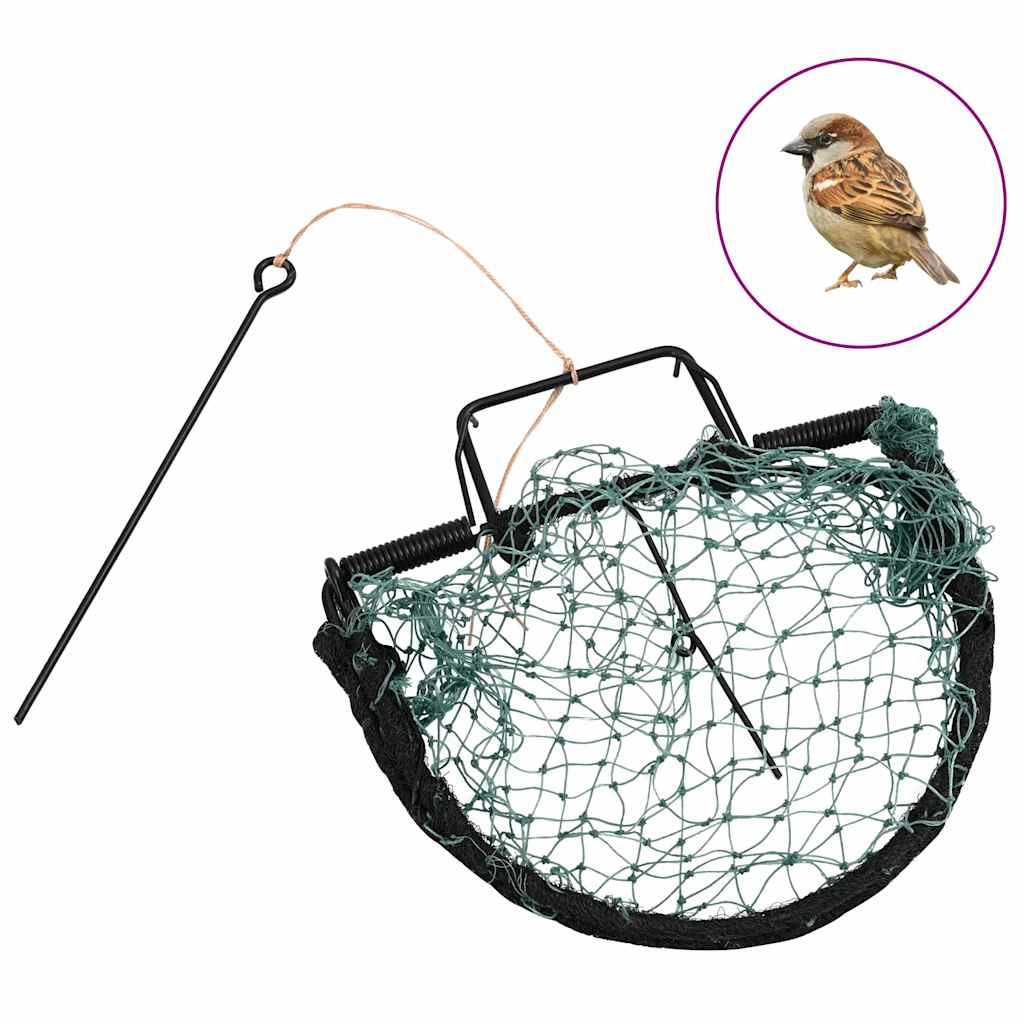 vidaXL Vogelfalle Grün 20 cm Stahl