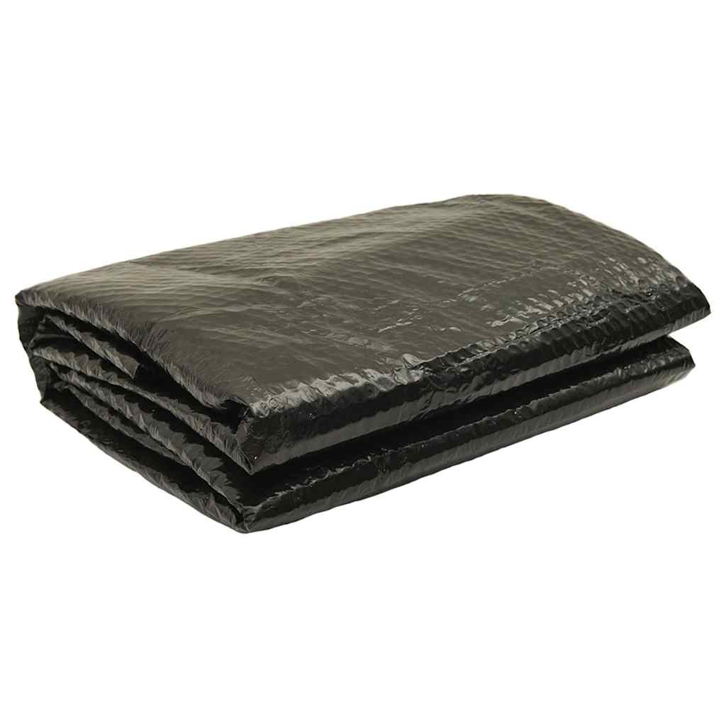 vidaXL Poolabdeckung Schwarz 300 cm PE