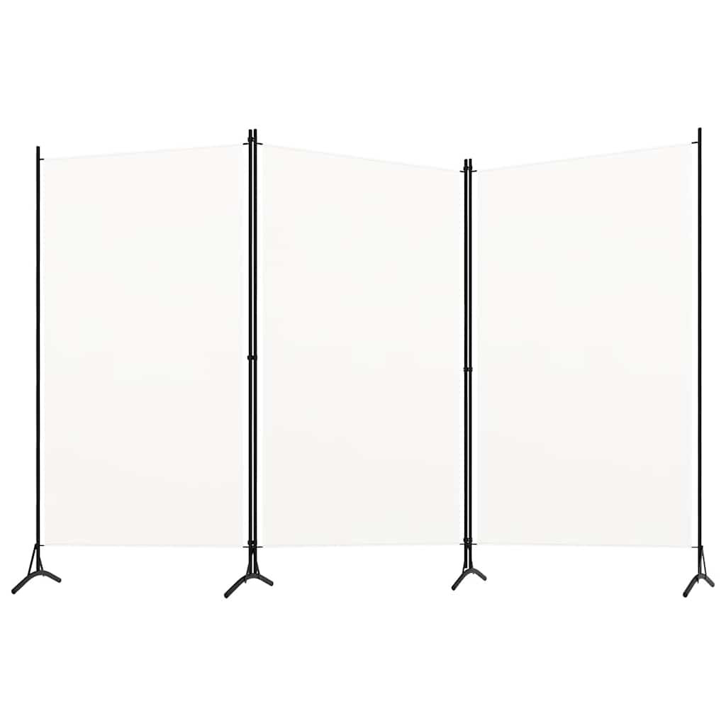 vidaXL 3-tlg. Raumteiler Weiß 260x180 cm Stoff