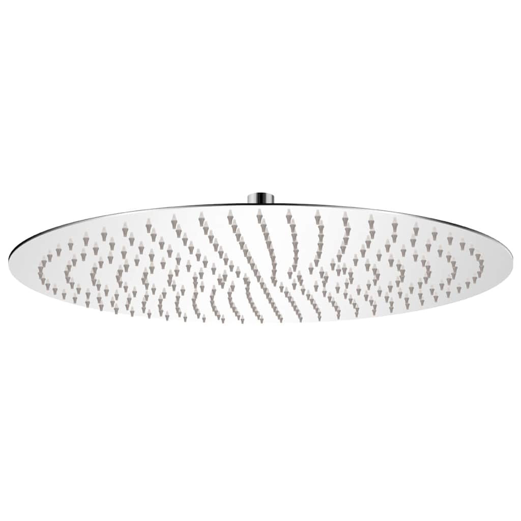 vidaXL Regenbrause Edelstahl 50 cm Rund