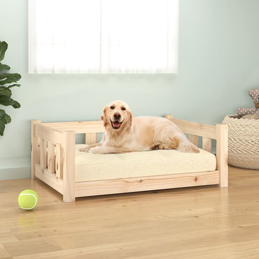 vidaXL Hundebett 75,5x55,5x28 cm Massivholz Kiefer