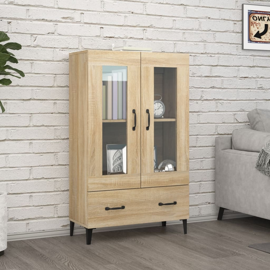 vidaXL Highboard Sonoma-Eiche 70x31x115 cm Holzwerkstoff