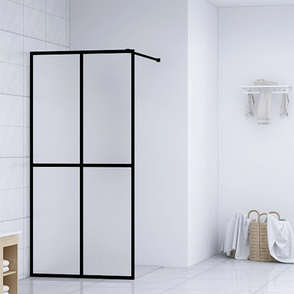 vidaXL Duschwand für Walk-in Dusche Mattes Sicherheitsglas 140x195 cm