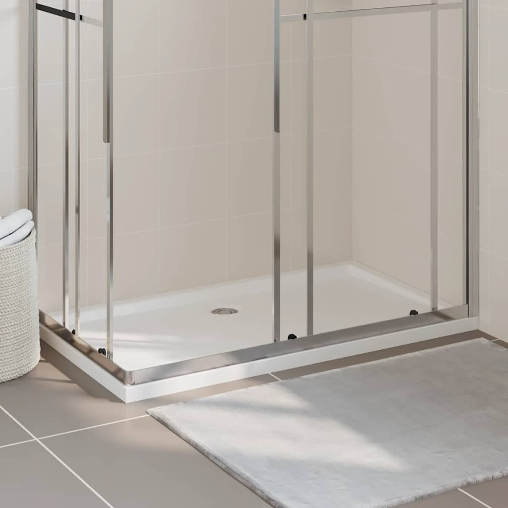 vidaXL Duschtasse ABS Rechteckig Weiß 70x120 cm
